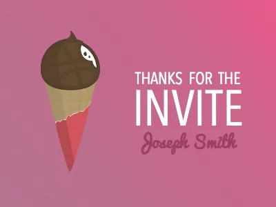 Thank you Joseph Smith! dribbble first shot invited
