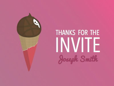 Thank you Joseph Smith! dribbble first shot invited