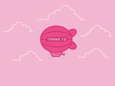 Thank You Scott animation blimp dribbble gif vector