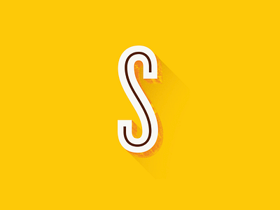 S de Sergio 36days s 36daysoftype grunge inline noise shadow texture typography