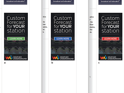 Forecast Ad process advertising color process weather