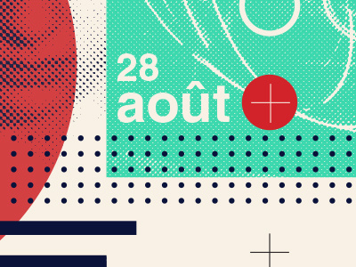 Le Retour geometric halftone poster university