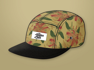 SS15 Cap Concept SoftStyle cap fashion floral flower hat label lettering lily pattern patterning softstyle