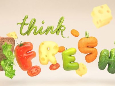 THINK FRESH 3d c4d cinem4d design render thinkfresh