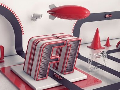 F1 3d c4d cinema4d design f1 render