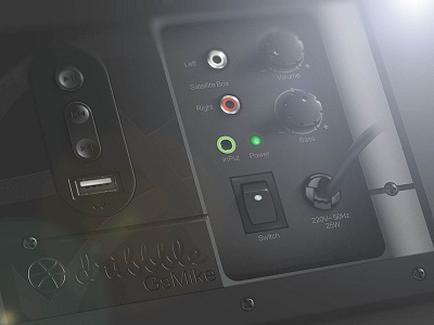 A New Dribbble Player dribbble icon player speakers ui