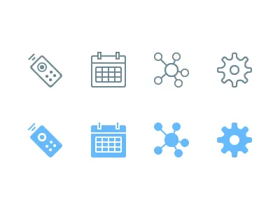 Tap Bar Icons icons ios7 tapbar vector