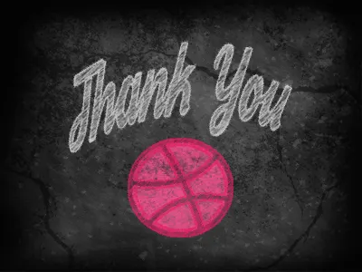 Thank You for the Invite! chalk chalkboard debut grunge thank you