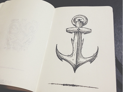 An Anchor anchor graphic art illustration levitation sketch tattoo