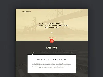 Mappa Logistics design flat layout logistics parallax scrolling web website