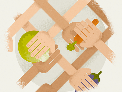 Ratatouille Tutorial illustration hands illustration meet up ratatouille vector vegetables