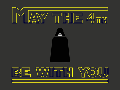 May The 4th Be With You design flat illustration maythe4thbewithyou star star wars wars