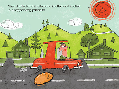 Car Chase illustration ipad lisa loeb mibblio