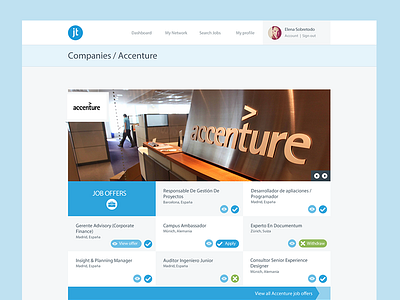 Accenture clean company flat job offer profile talent web