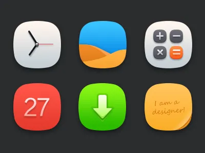 Six icons icon，gui