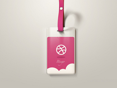 Dribbble badge card