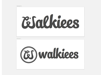 Walkiees logo redesign custom logo redesign type typeface typography walkiees