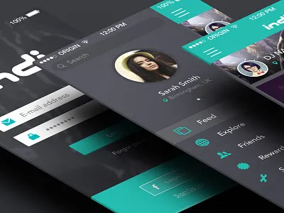 App concept work app concept digital interface ios iphone mobile navigation ui