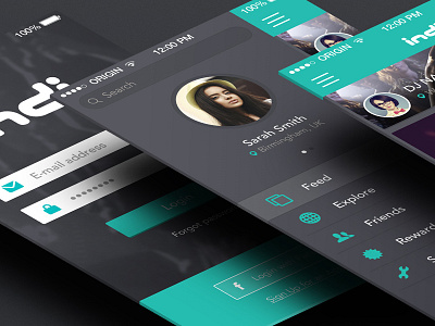 App concept work app concept digital interface ios iphone mobile navigation ui