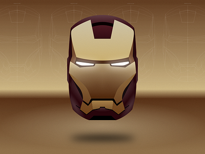 Iron Man Helmet avengers comics icon illustration iron man ironman sketch3 vector