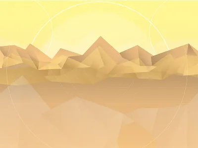 Layer1: Round 1 arid desert digital illustration landscape mountain scenery
