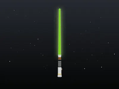Lightsaber - Luke Skywalker illustration light saber may 4th space start wars
