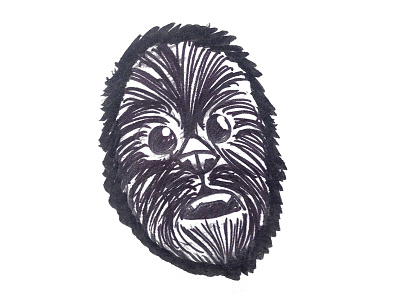 Chewy cartoon chewbacca drawing star wars