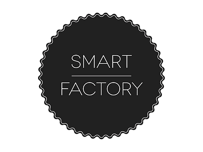 Smart Factory Hipster Logo clean hipster logo minimal