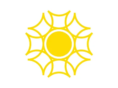 Sixteen design icon illustration onethousandsplendidsuns sun weather