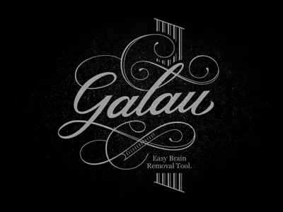 Galau brush calligraphy campaign custom hand lettering script slang typography