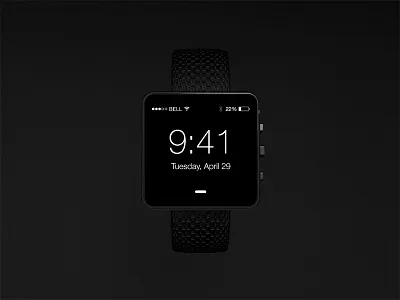 iWatch Concept Rendering (WIP) 3d apple black hardware ios product ui