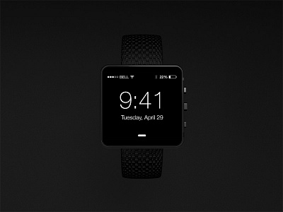 iWatch Concept Rendering (WIP) 3d apple black hardware ios product ui