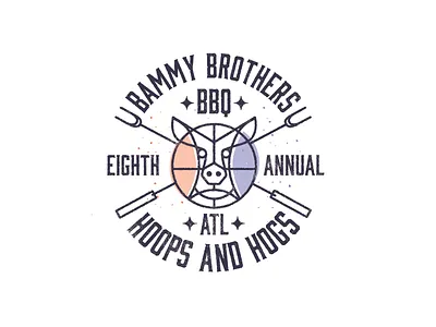 Hoops and Hogs basketball bbq hogs hops pig smoke em if you got em