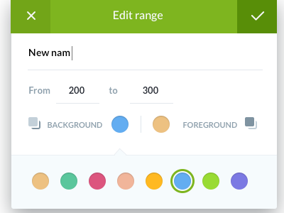 Edit range edit interaction ui ux