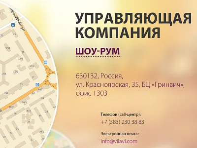 Map from project ‟Vilavi” contacts design illustration map webdesign website