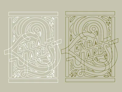 The Hoods 2.0 lettering line art vector