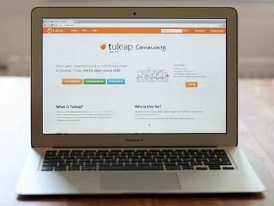 New tuleap.net homepage agile alm home homepage logo orange tuleap