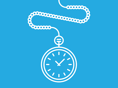 Pocketwatch illustration monoline pocketwatch watch