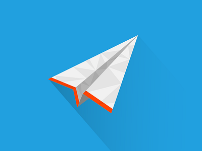 Plane Icon blue creativity flat fly icon paper plane soft