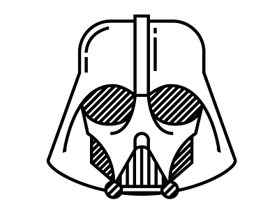 Darth Vader design iconography illustration star wars