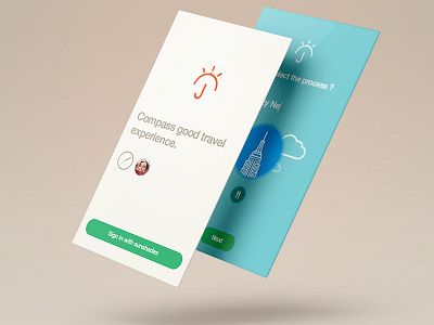 sunshades app fit interface ios iphone menu profil sunshades ui