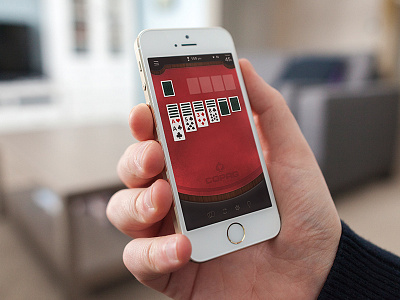 Copag Solitaire App app cards copag game interface ios iphone patience playing solitaire ui ux