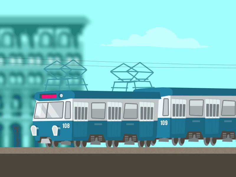 Alexandria's Infamous Tram alexandria blue cars egypt gif home mediterranean moving nostalgic tram