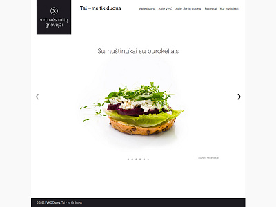 VMG Duona bread lithuania minimal recepies slider vmg web website white