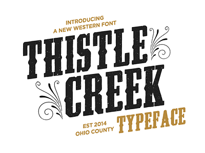 Thistlecreek cowboy font retro thistlecreek typography vintage western