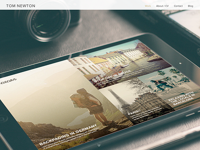 New Portfolio design folio fullpage gallery ipad module new portfolio web work