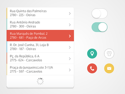 Some experience - List 2014 buttons colors flat list trend ui ux