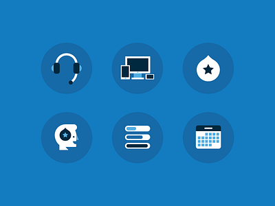 Pricing Icons drupal drupalize.me flat icons illustration simple web