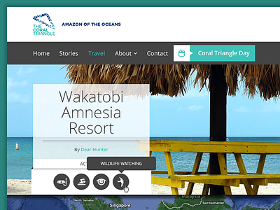 TCT Project - Travel Page bootstrap clean css3 custom design green travel typography ui web website