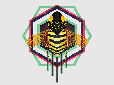 Killer Bee bee killer octagon skull